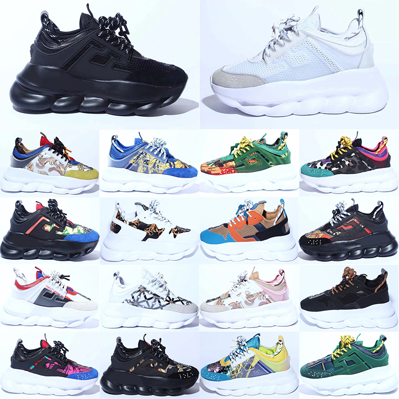 2025 designer casual mens shoes outdoor breathable platform sneakers chainz reaction womens trainers white black blue green red chaussures femme