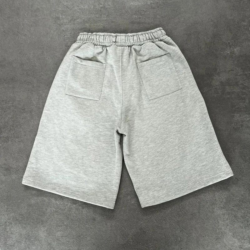 Mens Summer Trendy Pattern Embroidered Sports Leisure Straight Loose Five Quarter Pants American Trend 251018