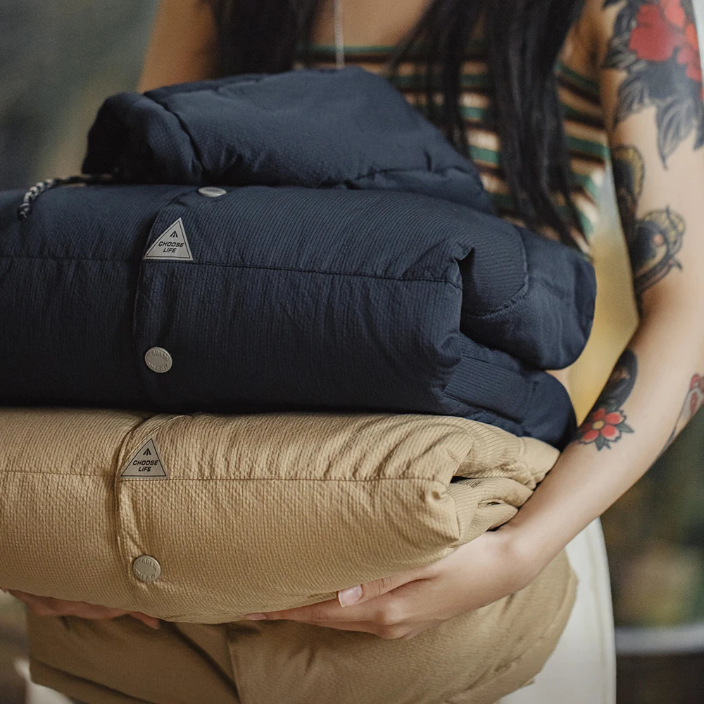 Maden Womens Winter Thickened Down Jacket 90 White Duck Navy Blue Hooded Short TOP Feamle Warm Coat Korea fashion clothing 251017