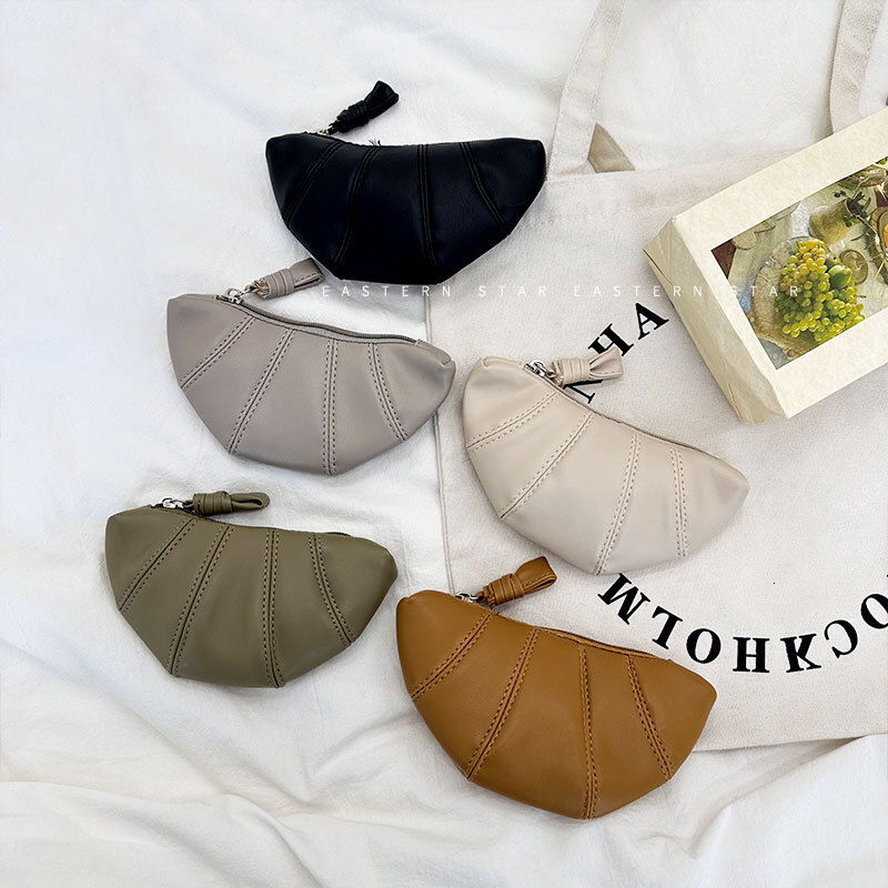 Luxury Brand Designer Bag Korean Version Ins Croissant Bag Niche Texture Croissant Bag Dumpling Bag Large Capacity Coin Purse Female Casual Solid Colo