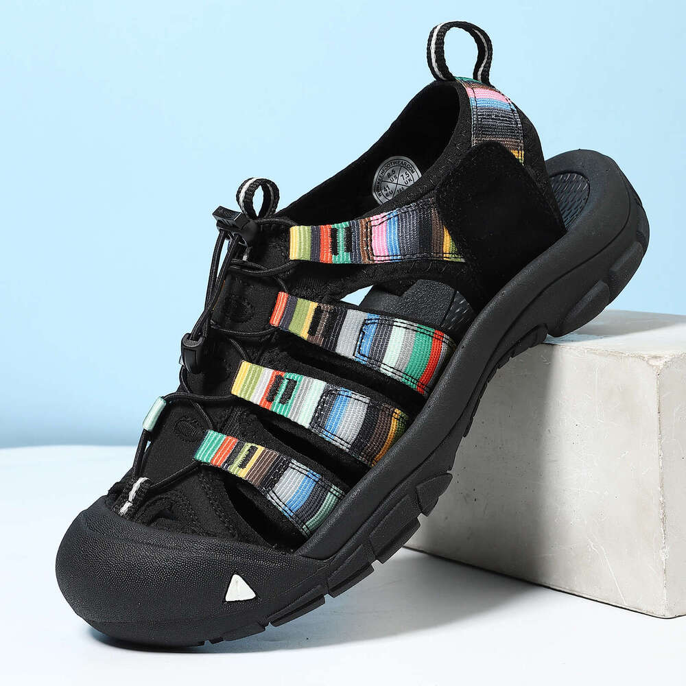 Summer Men's designer schoenen Sandals Thick Sole Loafers Closed Toe Beach Large Size Outdoor Casual Shoes loafers men