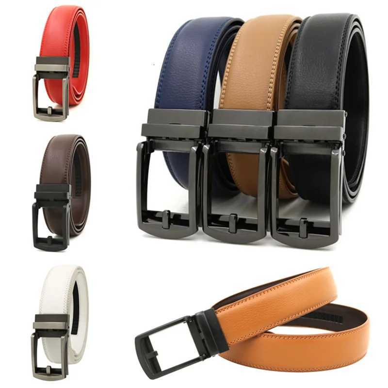 Genuine Leather Mens Belts Alloy Automatic Buckle Cowhide Belts Business Casual Luxury Designer Belt for Men 35cm Ceinture W251018