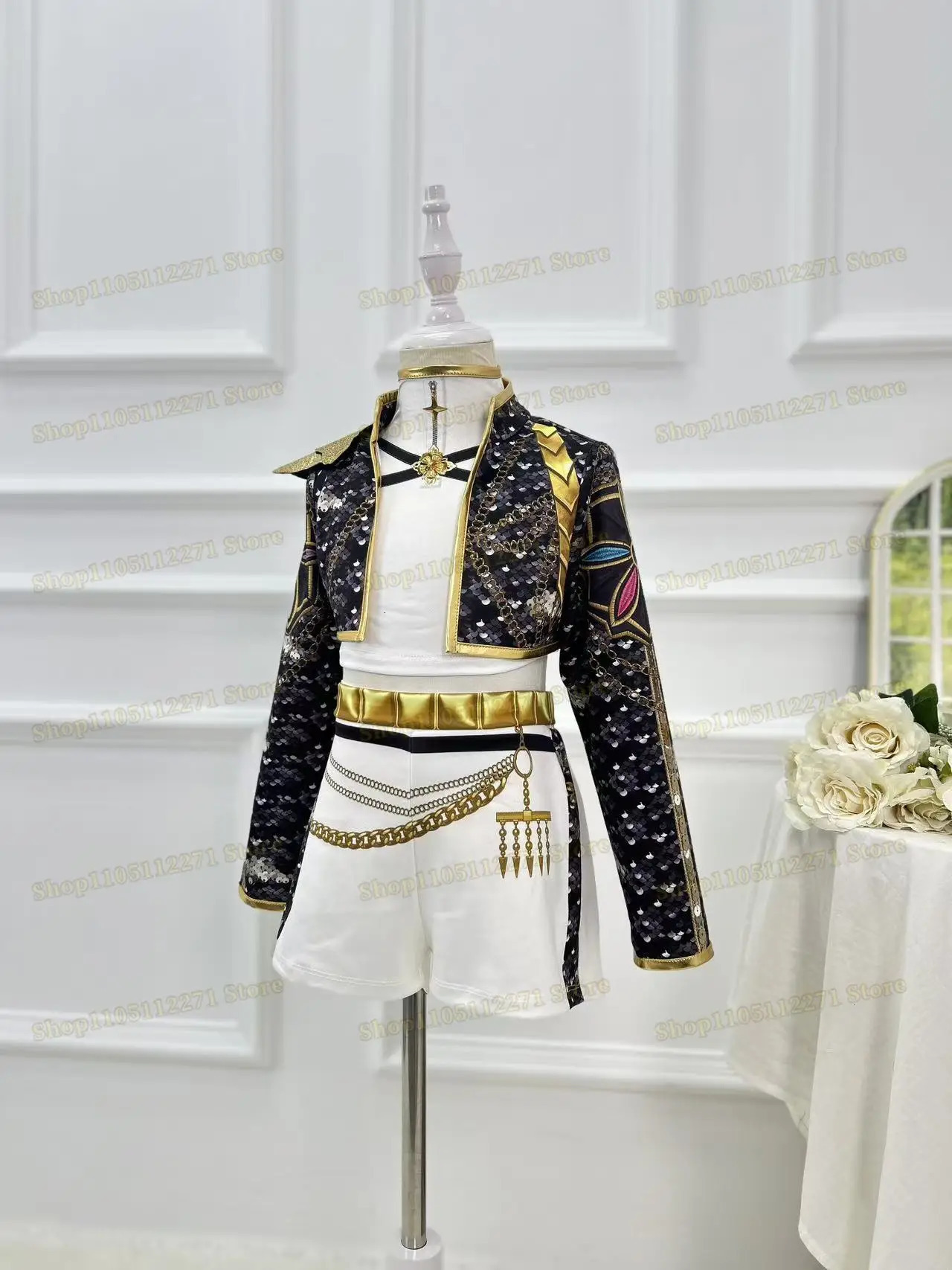 Children girl Kpop Demon Hunter Role Play Rumi Role Playing Costume Set Childrens Stage Show Costume Halloween Party Set 251017