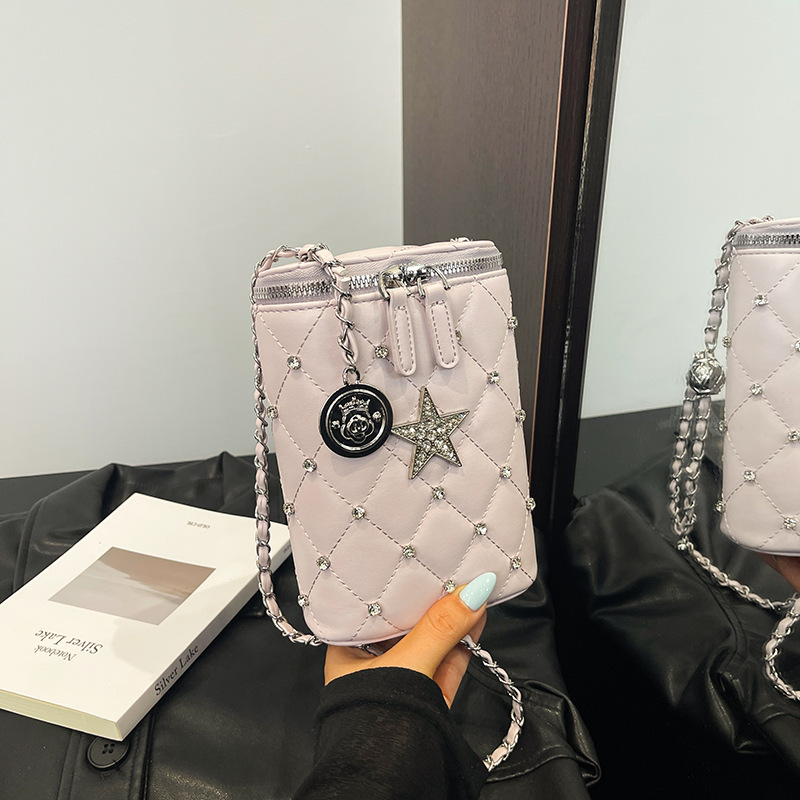 Luxury Brand Designer Bag Quilted Embroidered Small Bag For Women 2025 New Summer Trend Versatile Chain Crossbody Bag Exquisite Mini Phone Bag