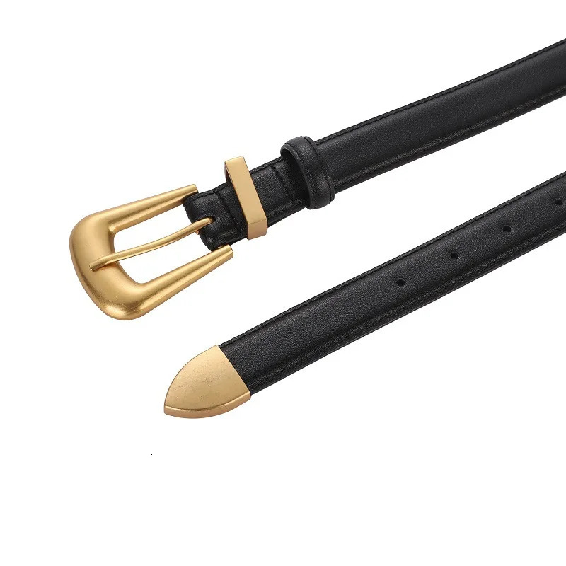 Genuine Leather Belt for Women Burgundy Leather With Gold Metal Buckle Casual Fashion Belts for Jeans Dresses 251016