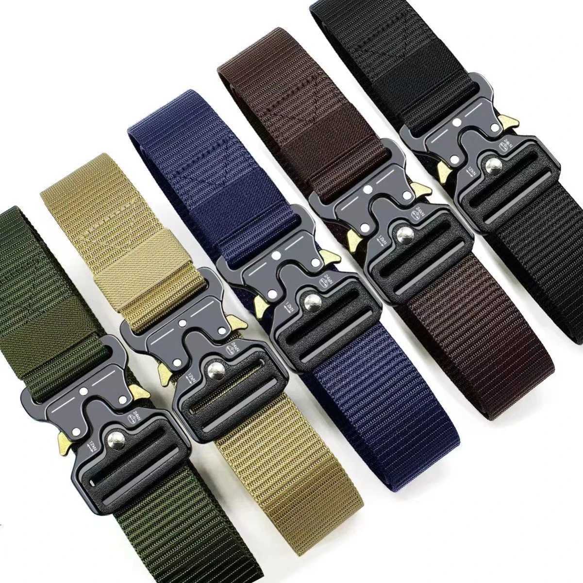 2piece set of new mens waist belt quick release buckle casual belt suitable for cycling climbing fishing golf and other s W251018