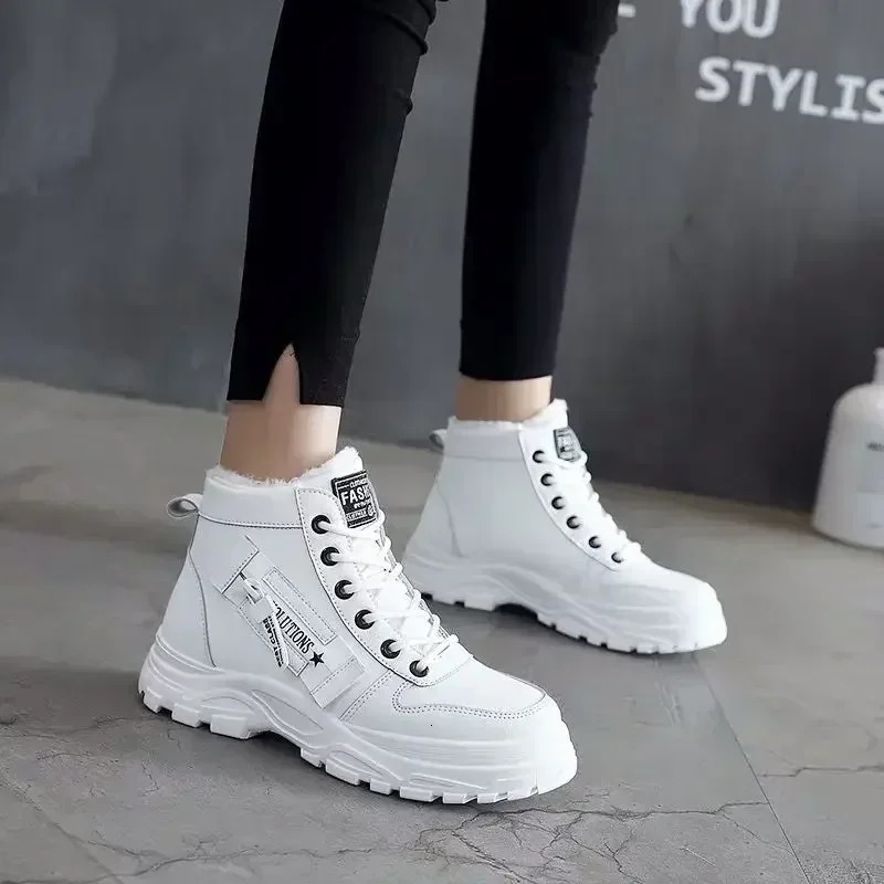 Winter Snow Boots for Women Casual Hightop Shoes Warm Womens Sneakers Platform Ankle Boots Plus Size 45 Zapatillas De Mujer 251014