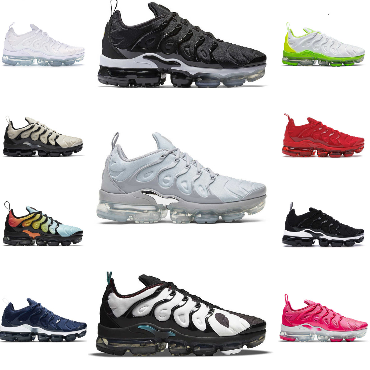 Trainers Plus Tn Sports Shoes Vapormmaxs Men Women Tns Requin All Black Royal Griffey Reflective Grey Triple White Blue Red Midnight Navy Outdoor Designer Sneakers