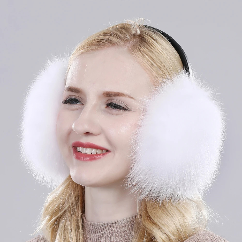 Fox Raccoon Fur Hang Ear Cover Warm Winter Earmuffs Headwear Ear Muffs Earmuffs Cold Ear Warmer Ear Protection Headband 251014