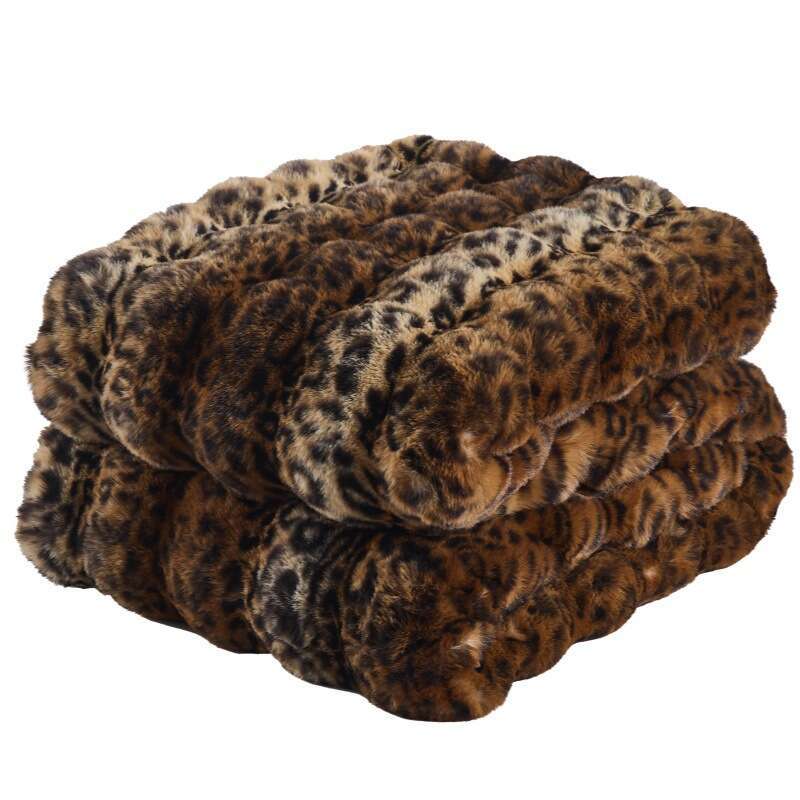 New Imitation Bubble Rabbit Fur Spring Autumn Milk Velvet Single And Double Blanket