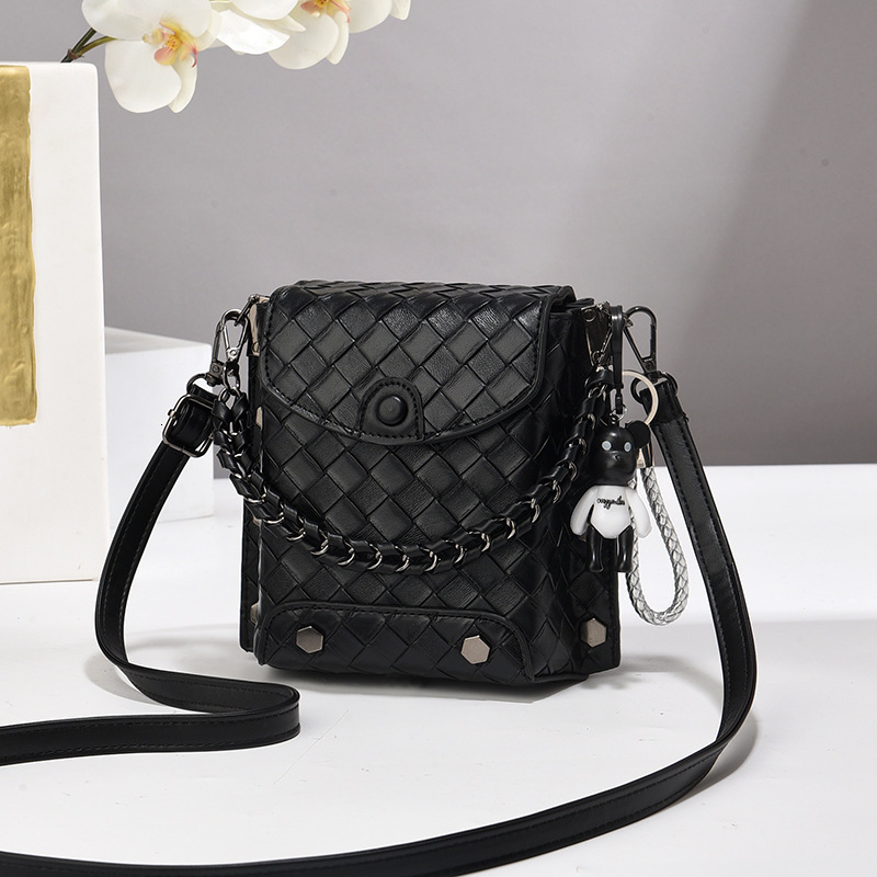Luxury Brand Designer Bag 2025 New Woven Phone Bag For Women, Trendy Versatile Handbag, Shoulder Bag, Crossbody Bag