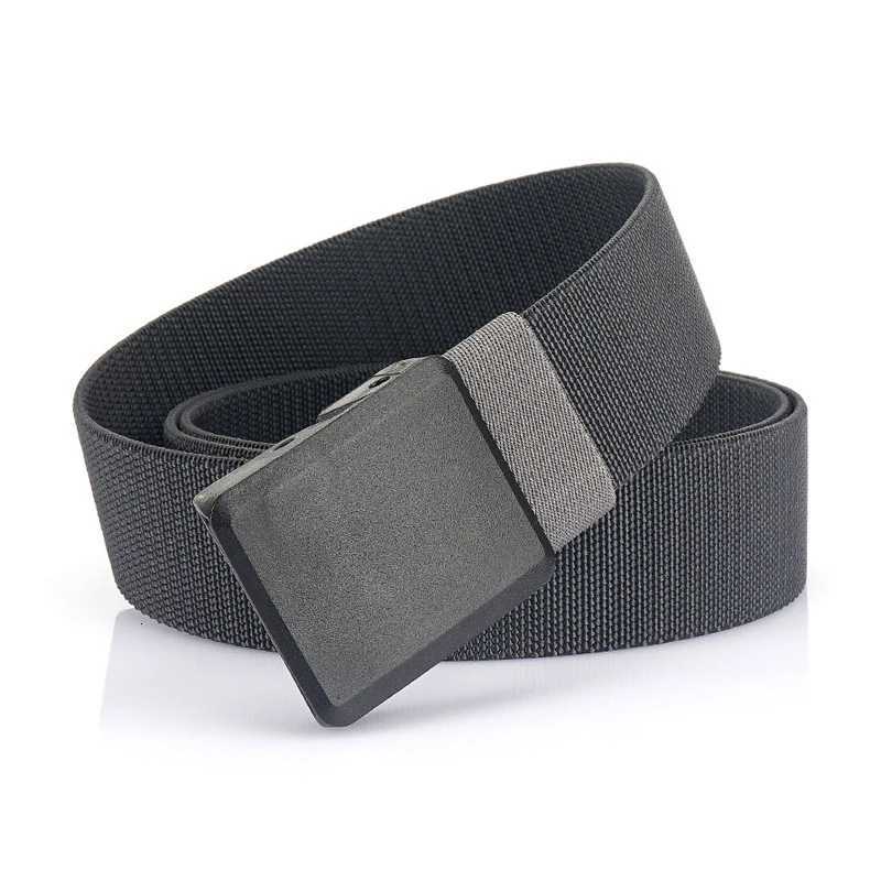 New Metalless Elastic Belt for Men and Women Premium Plastic Buckle Stretch Casual Belt 120cm Jeans Girdle Male W251018