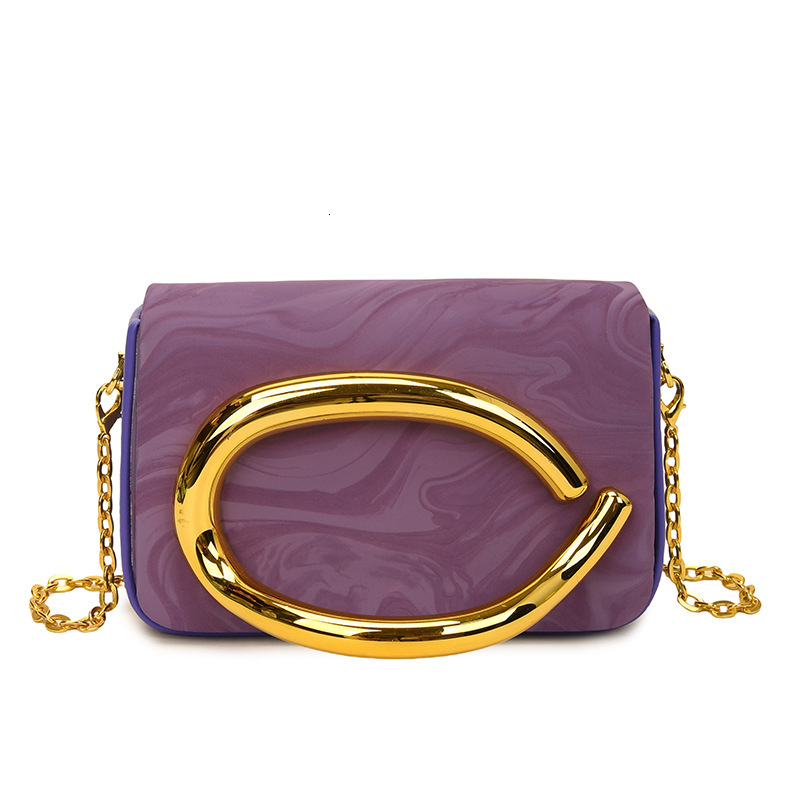 Luxury Brand Designer Bag Trendy Classic Box Bag Evening Bag Acrylic Bag Fashion Metal Handle Single Shoulder Crossbody