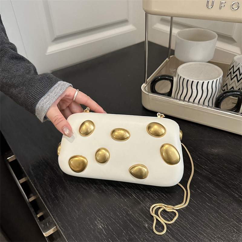 Luxury Brand Designer Bag 2025 New Niche Handheld Evening Bag Fashion Chain Shoulder Crossbody Bag Design Box Bag