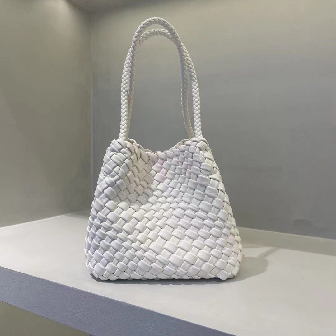 Luxury Brand Designer Bag Woven Embossed Handbag High-End Woven Tote Bag Women's Fashion Handbag