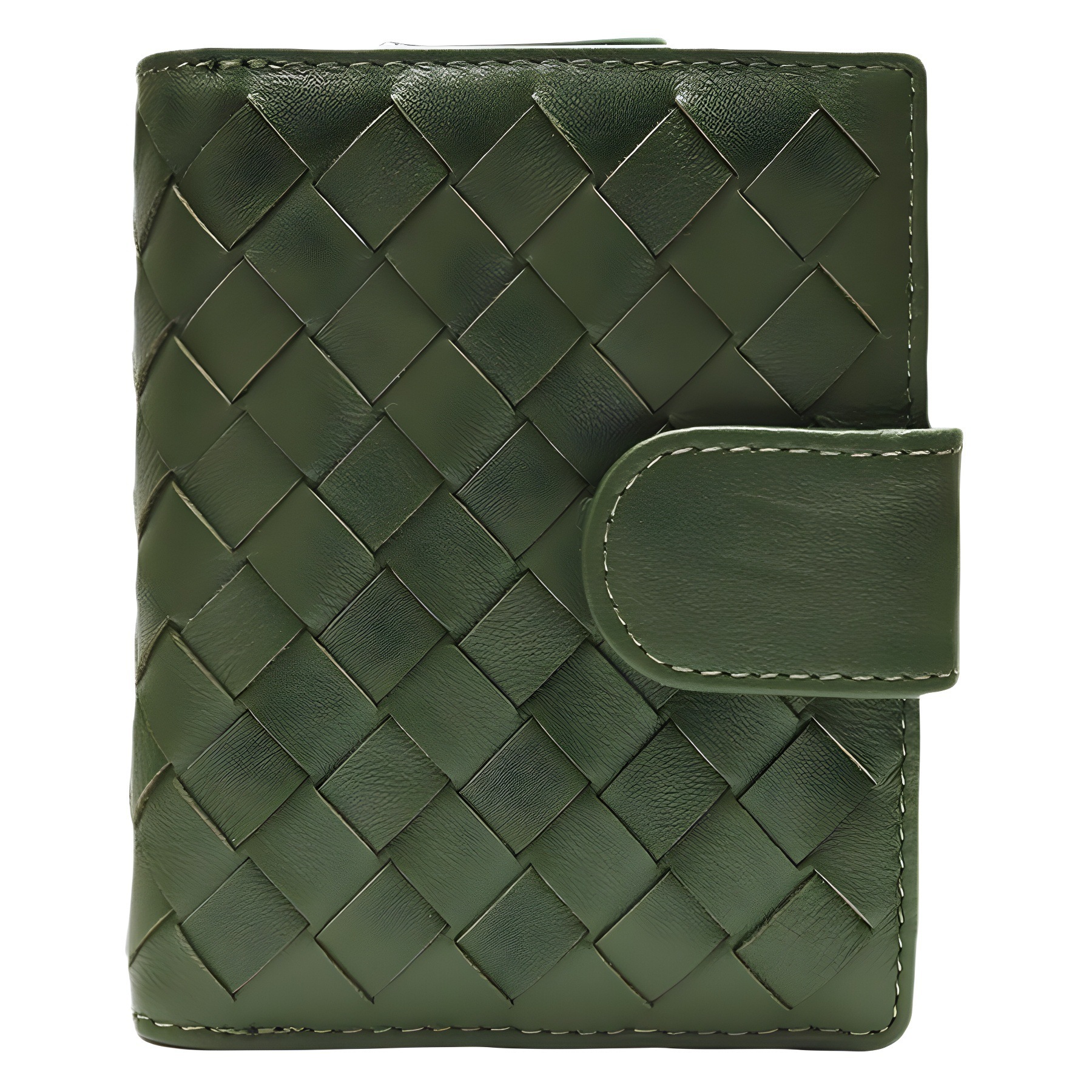 Luxury Brand Designer Bag Women's Wallet Fashion Sheepskin Woven Style Coin Purse Female 80% Off Card Holder Genuine Leather Multi-Card Slot Wall