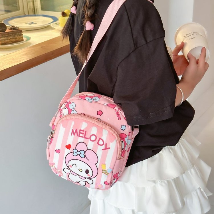 New cute cartoon girl children's bag coin wallet phone holder designer fashionable little girl shoulder bag crossbody bag