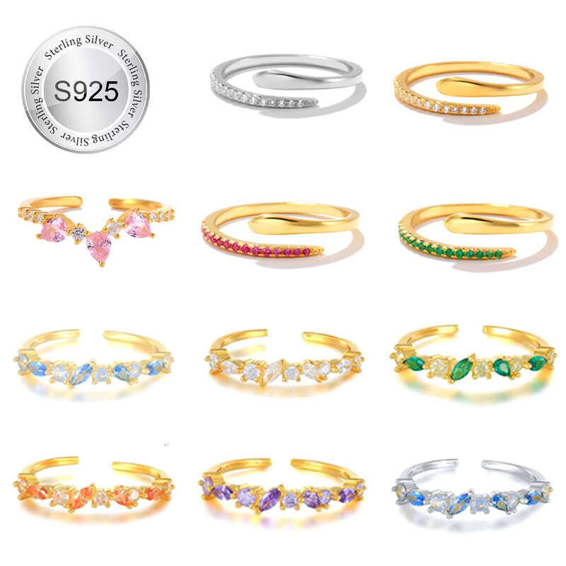 Toposh Transparent moissanite Wedding Engagement gold Quality Women's Fashion Jewelry Pure Silver Ring