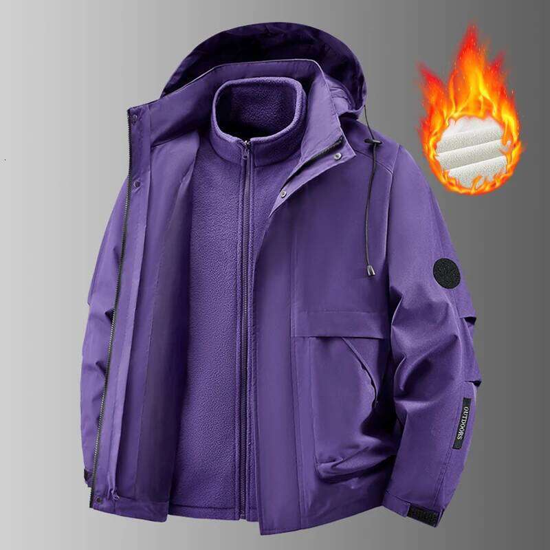 Jacket Men's Autumn And Winter Three-In-One Outdoor Sports Fleece Inner Jacket