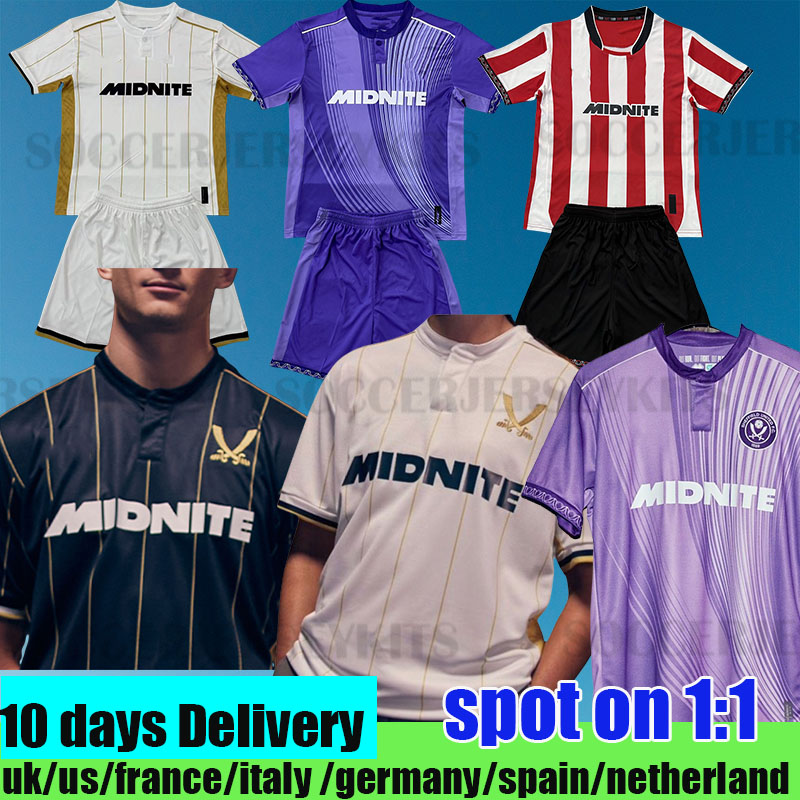 sheffield unitedfootball kit 2025 2026 purple Sheffield Uniteds Home Kit away soccer jerseys 25 26 football shirts men and kids sets tops goalkeeper black