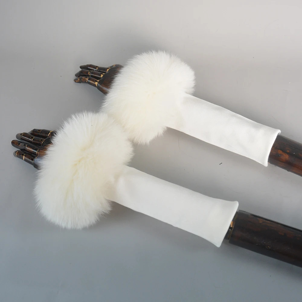 Fox Fur Cuff Arm Warmer Lady Bracelet Real Fur Wristband Glove High Quality Fox fur Cuffs Wrist Warmer 251015