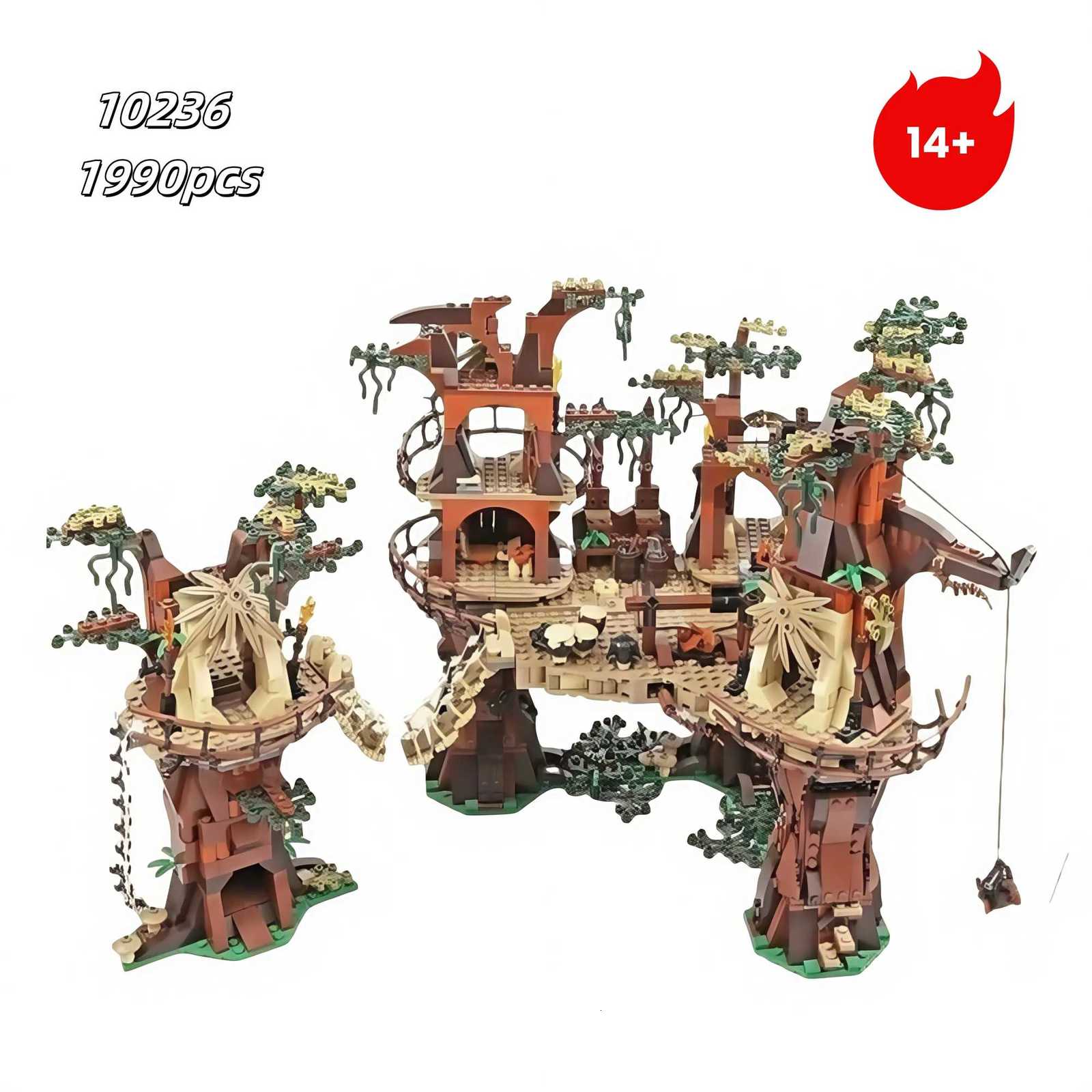 10236 Ewok Village Exclusive Collection Movie Treehouse Scene Reproduction Essential Building Blocks Fans Z251018