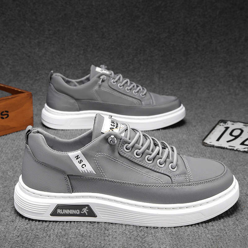 2024 Autumn New Breathable Ice Silk Umbrella Fabric Men's Shoes new Trendy Versatile Slip-On Low-Top Sneakers