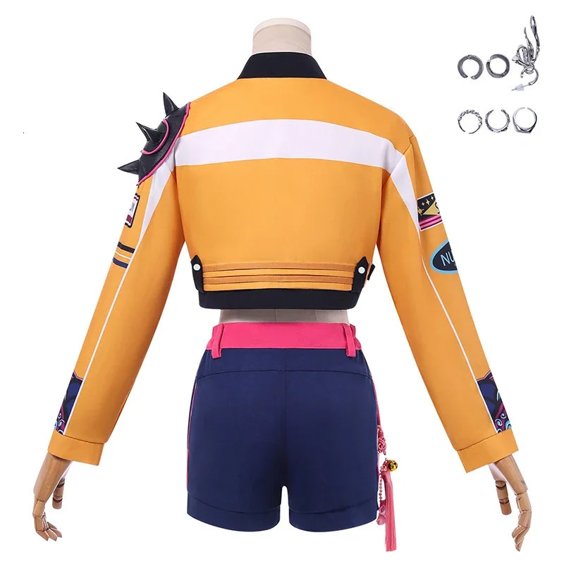 2026 KPop Rumi Cosplay Costume Wig Women Girls Halloween Carnival Comiccon Party Role Playing Outfits 251017