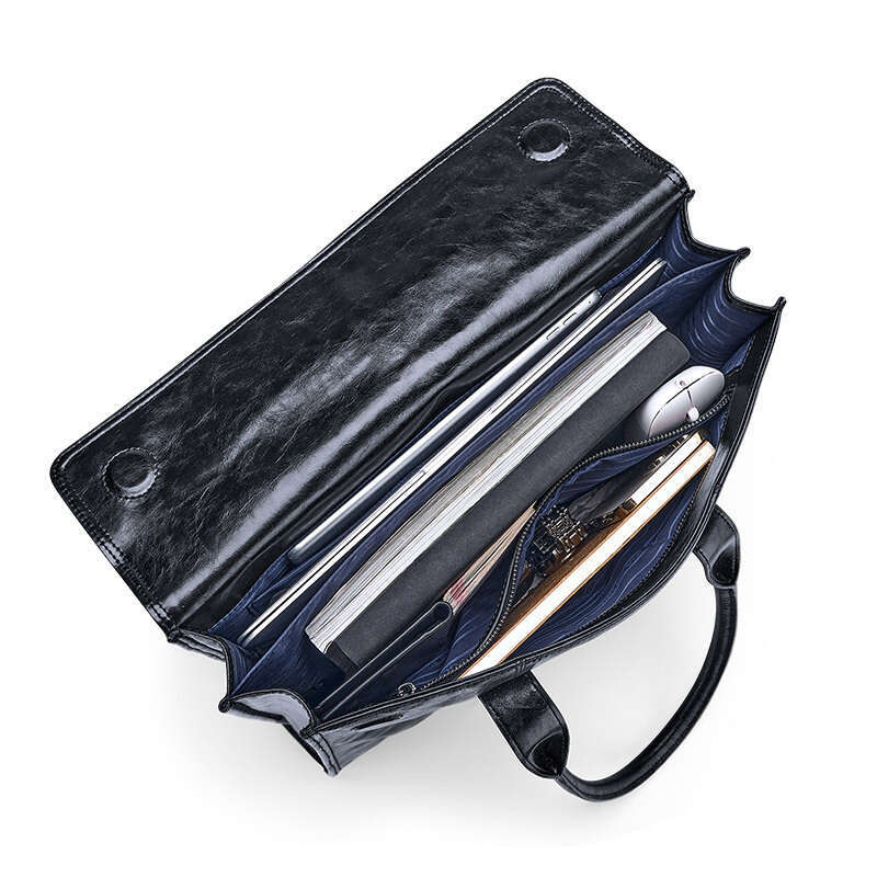 Luxury bag Genuine Leather Handbag Top Layer Cowhide Briefcase Crossbody Men Large Capacity Laptop Bag