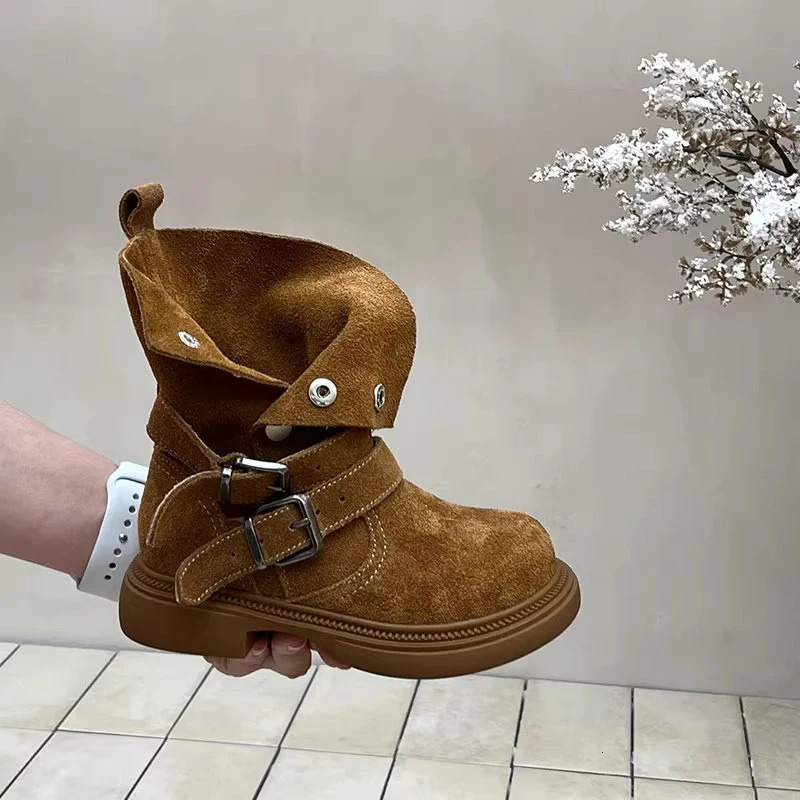 Latest Fashion Highquality Autumn and Winter Casual Versatile Motorcycle Girlss Short Boots Kids Boots 251017