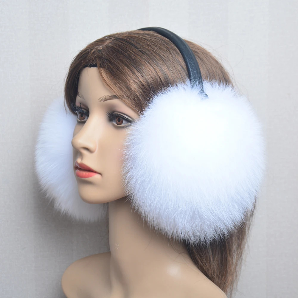 Women Winter Warm Fox Fur Earmuffs Fashion Lady 100 Natural Fox Fur Ear Muffs Thermal Girl Fox Fur Earmuff 251014