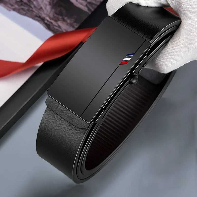 Fashion Mens Belt Toothless Automatic Buckle Belt Business SuitPants Gifts For Man High Quality Casual Belt W251018