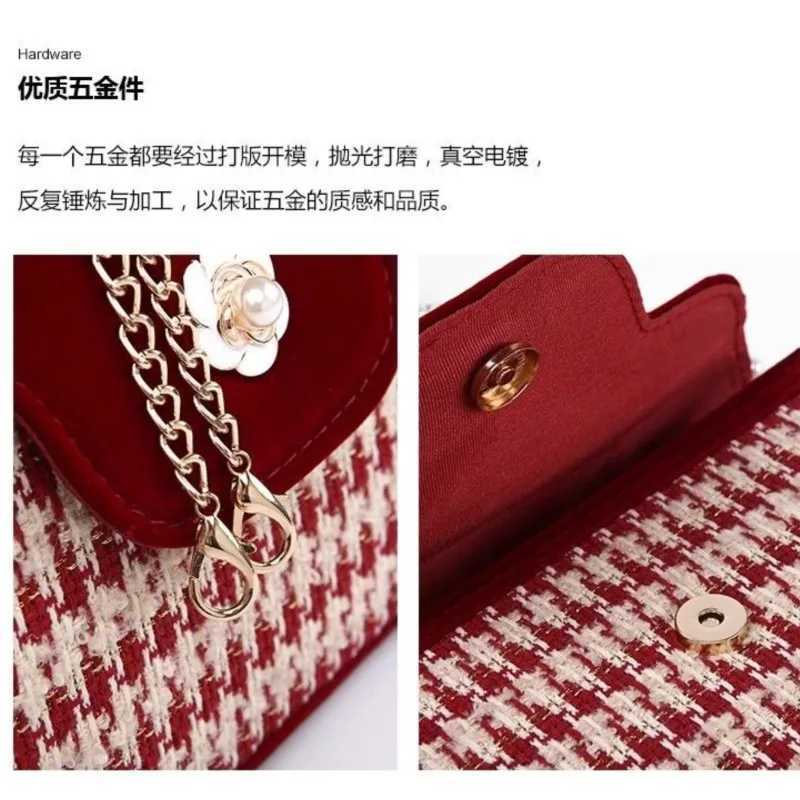 JIAERDI Vintage Red Velvet Handbag Purse Women Wedding Pearl Handle Square Messenger Bag Female Casual Crossbody Bags 2025 New Z251018