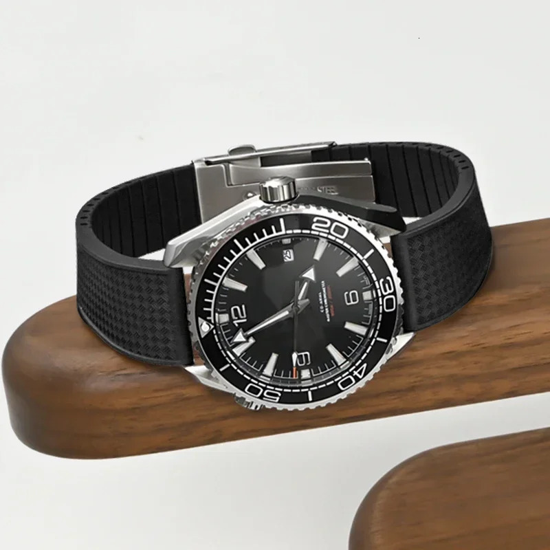 20mm 22mm FKM Strap Quick Release Fluoro Rubber Universal Watch Band Stainless Steel Folding Buckle Bracelet Accessories 251016