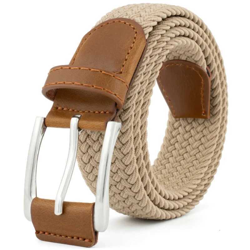 Men Women Stretch Elastic Woven Breathable Nylo Belt with Alloy Pin Buckle High Quality Jean Canvas Multifunctional Outdoor Belt W251018
