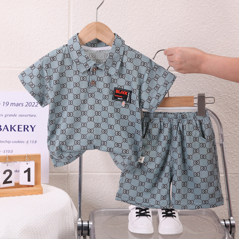 Premium Kids 2-Piece Summer Set, Lightweight Short Sleeve Outfit for Boys and Girls, Casual & Versatile Style