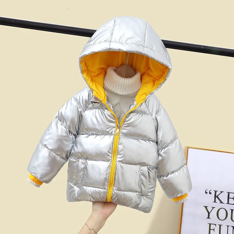 Boys Down Jacket Coat Overcoat Cotton Champagne Warm Thicken Winter Plus Size Childrens Clothing 251017