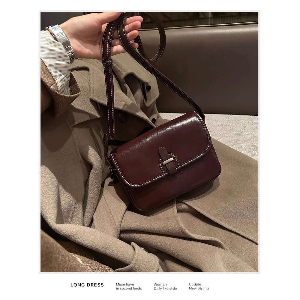 Genuine Leather for Women 2025 New Fashion Designer Bags High-end Small Square Commuter Shoulder Casual Women's Crossbody Bag