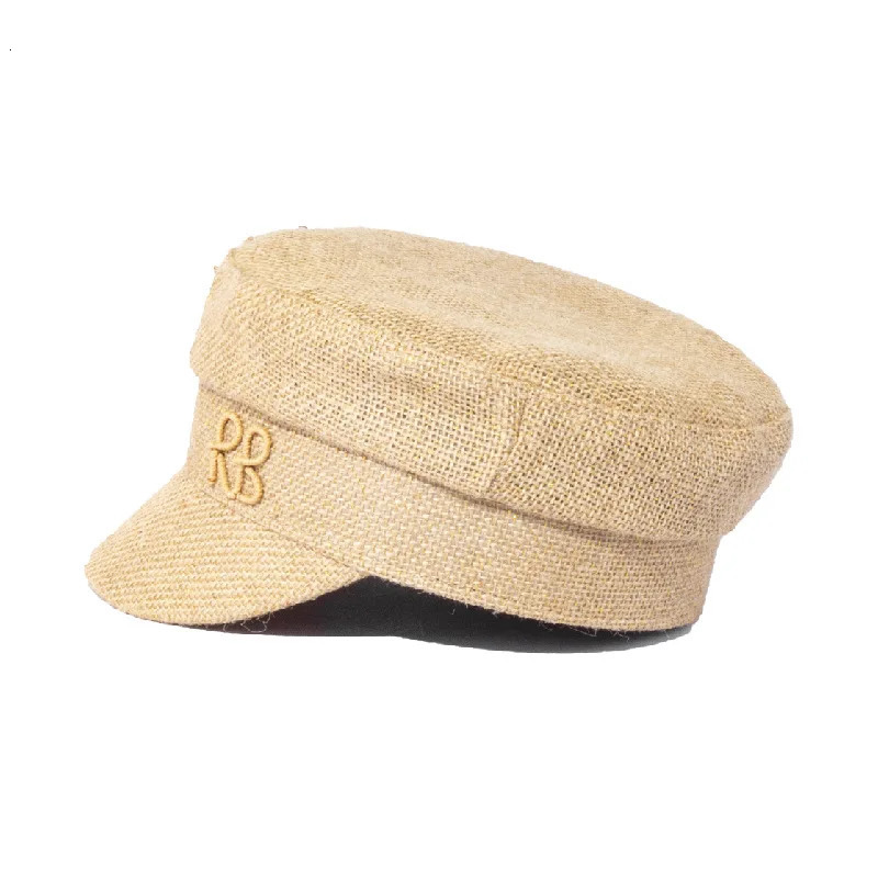 Stylish sboy Cap for Women Woven Straw Hat with Large Head Circumference 251017