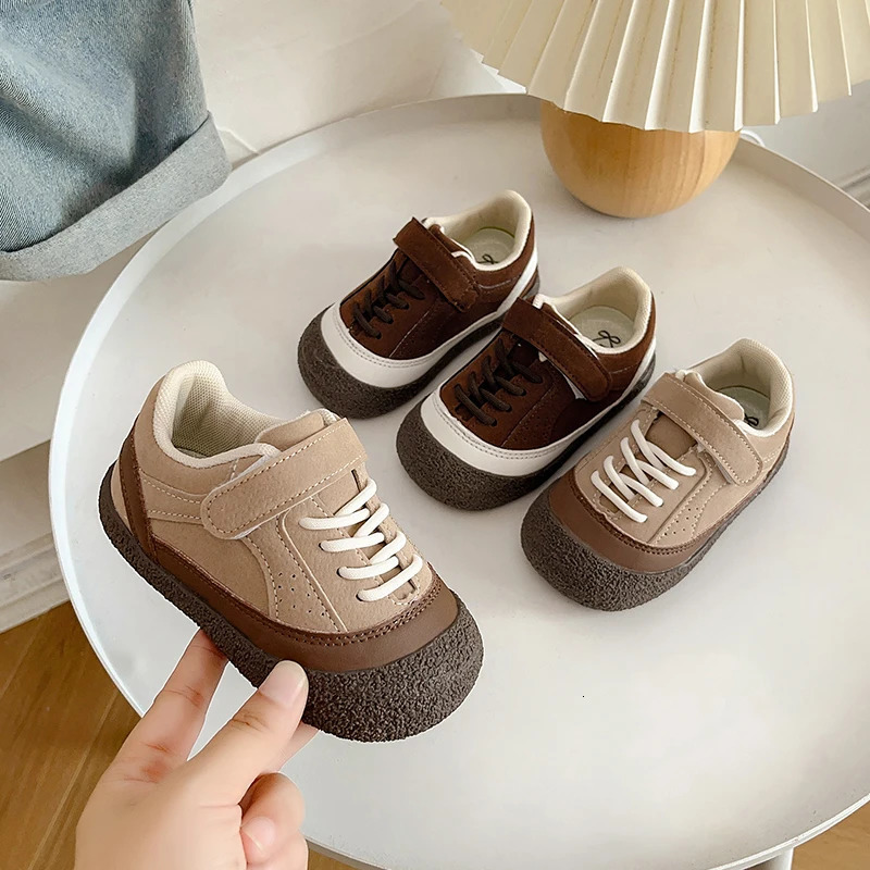 Baby Boys Girls Casual Shoes Autumn Winter Children Sneakers Antislip Soft Sole Infant Toddler Shoes Colourblock Kids Shoes 251014