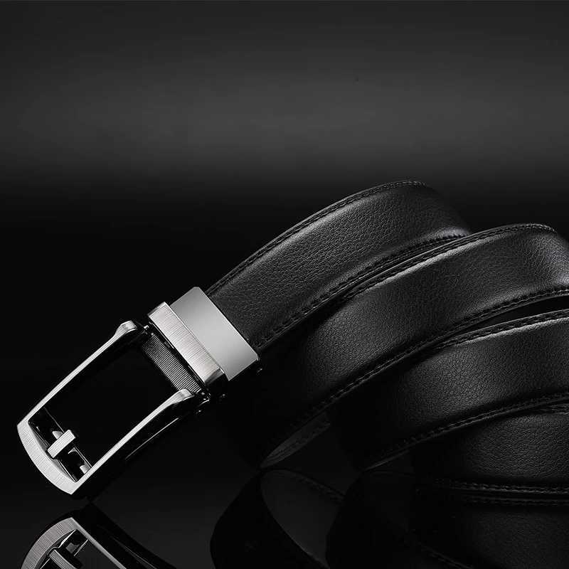 Men Belt Top quality cow genuine leather mens belt cowhide strap for male automatic buckle belts for men alloy buckle belt W251018