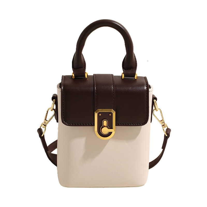 Luxury Brand Designer Bag High-End Simple Handbag Small Square Bag 2024 New Commuter Shoulder Women's Bag Phone Crossbody Bag