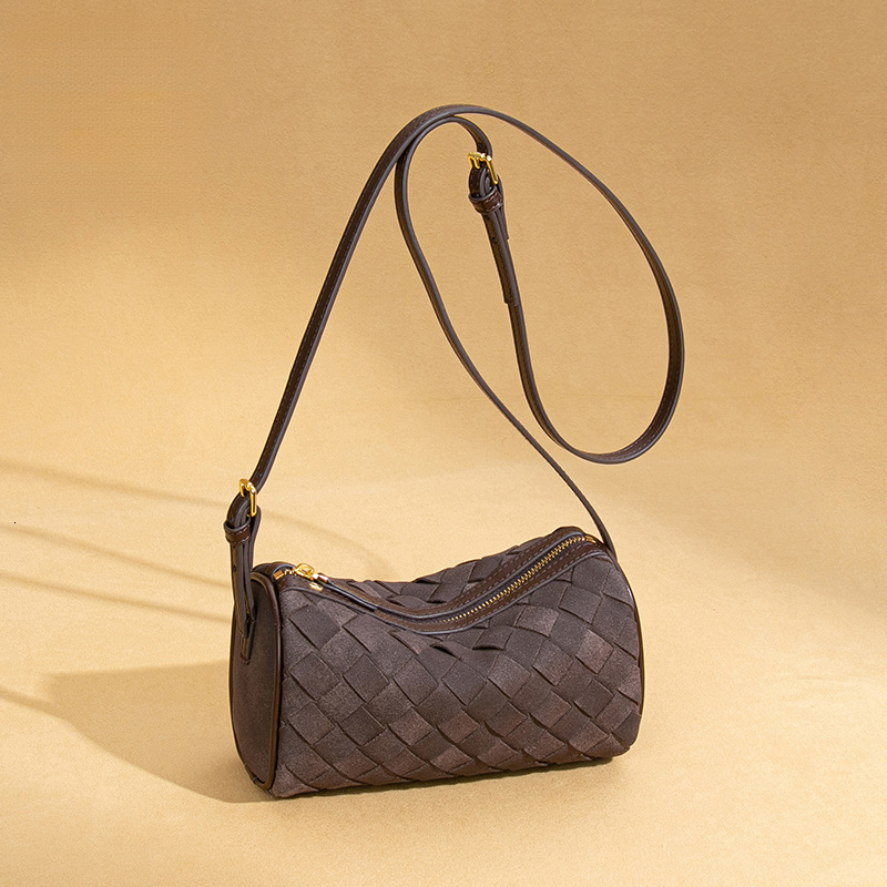 Luxury Brand Designer Bag Frosted New Handbag Suede Trendy Single Shoulder Underarm Bag Handwoven Crossbody Pillow Bag