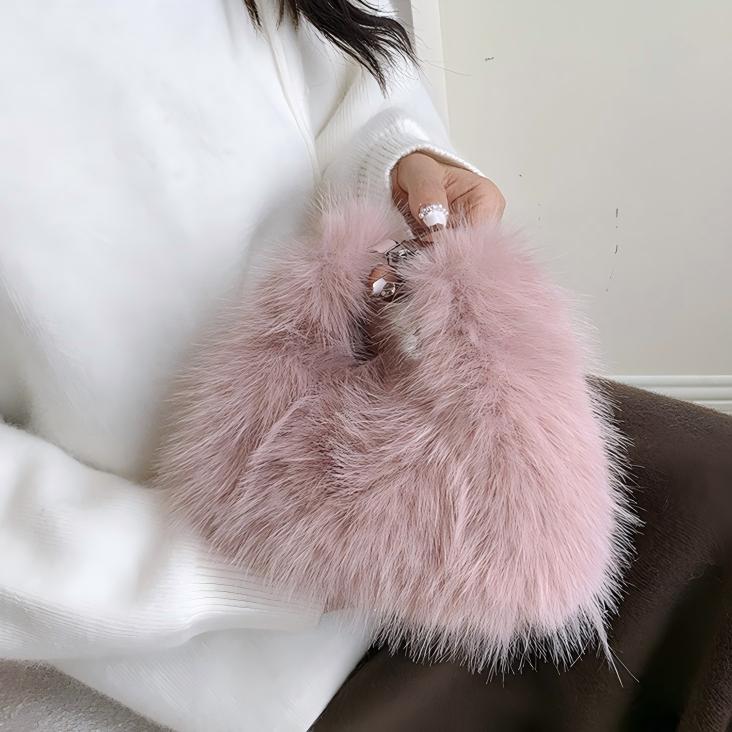 Free shipping Design Package New autumn winter plush small bags trendy shoulder bags fashionable versatile crossbody bags