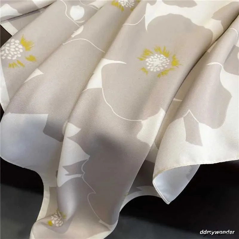 Elegant 90X90 Cm Silk Blend Scarf For Women | Versatile Square Head Wrap & Fashion Shawl Ddmywonder