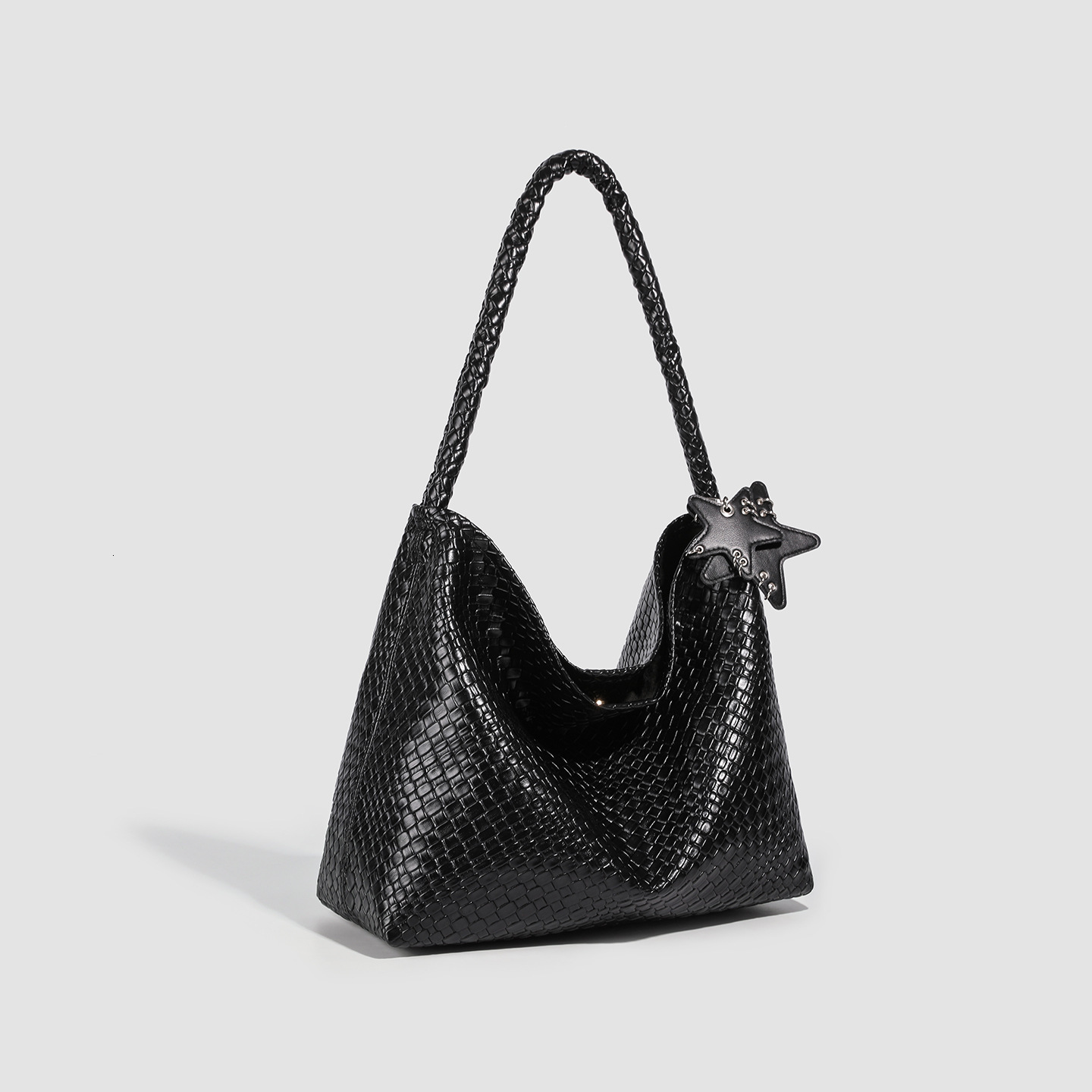 Luxury Brand Designer Bag 2025 New Summer Commuting Travel Tote Bag Imitation Woven Large Capacity Champagne Color Tote Bag Fashion Single Shoulder Ba