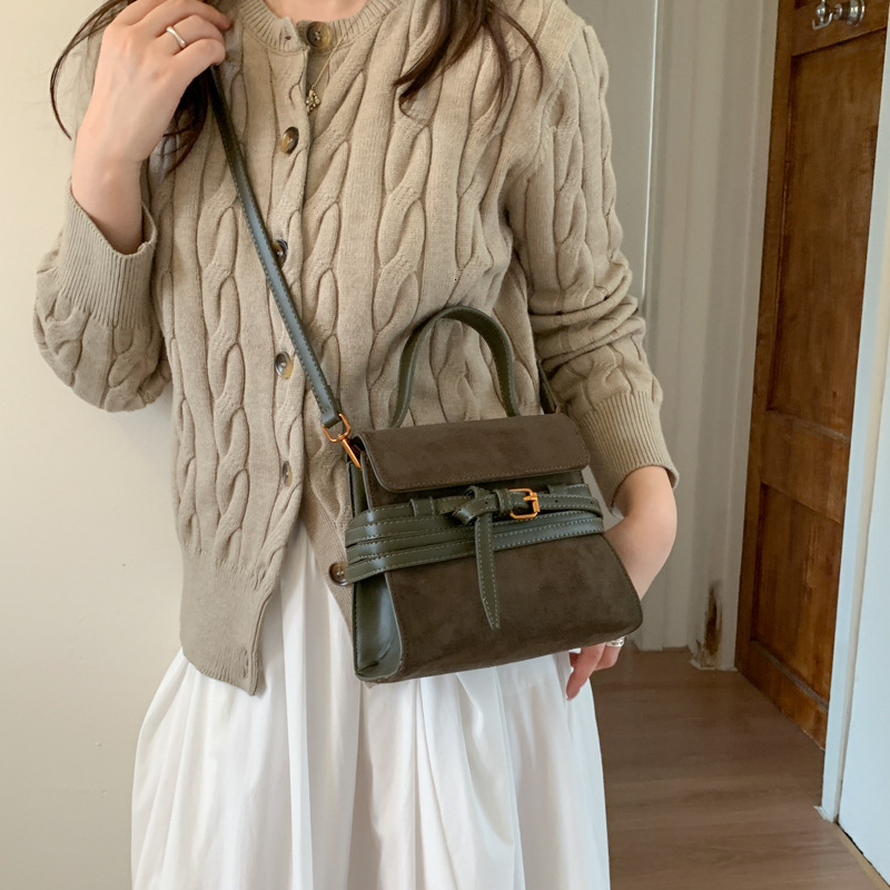 Luxury Brand Designer Bag Suede Suede Handbag Women's 2025 New Light Luxury Niche High-End Fashion Versatile Crossbody Bag