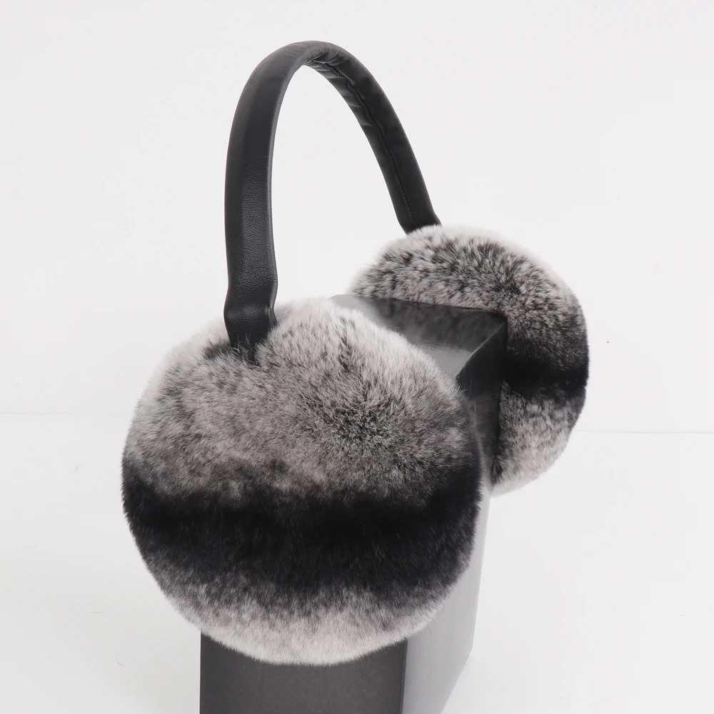 Style Women 100 Natural Rex Rabbit Fur Earmuffs Winter Fashion Girls Rex Rabbit Fur Earmuff Russian Plush Fur Earflap 251014