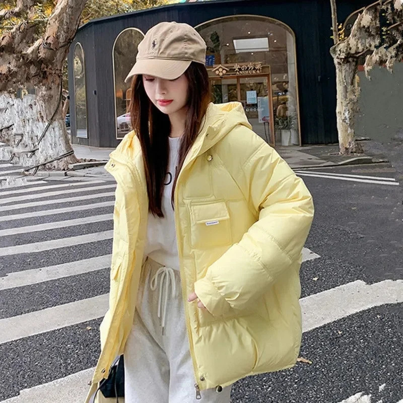 Winter Jacket Womens Parkas Thicken Overcoat Parka Down Cotton Coat Bread Clothes Korean Version Loose Outwear 251014