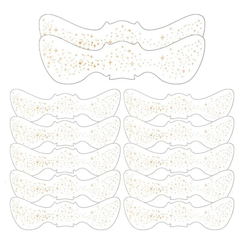 12Pcs Glitter Freckles Stickers Tattoo On Face Festival Accessories Glitter Bright Fake Freckles Temporary Tattoo Stickers 251015